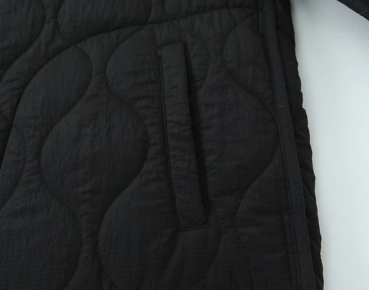 2025秋冬新作 レディース カジュアル シンプル ゆったり ラウンドネック 長袖 リバーシブル コットンジャケット