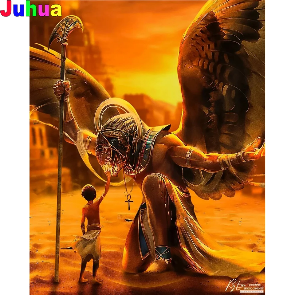 Ancient Egypt warrior 5D Full drill Diy diamond painting Handicrafts art mosaic Egyptian Diamond Embroidery stitch home decor