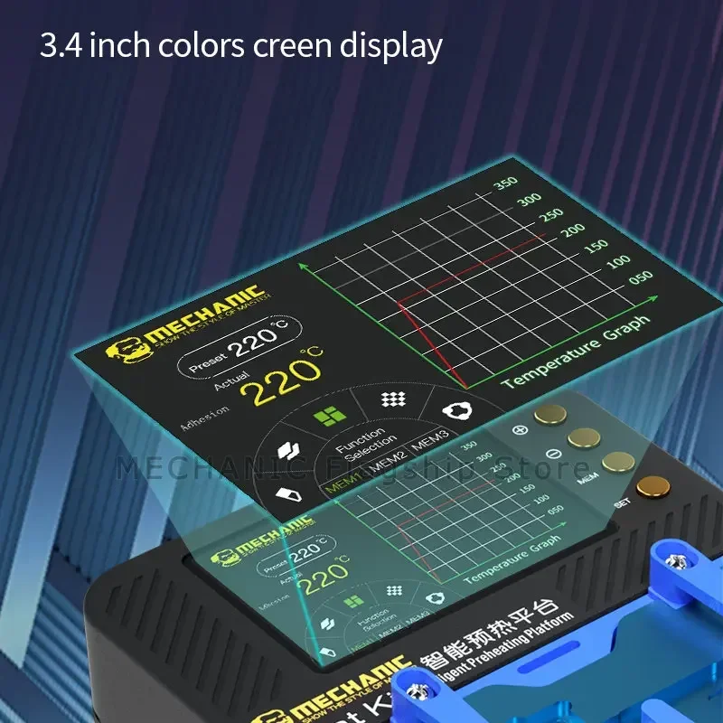 Reflow Soldering MECHANIC Heat Kit Heating Platform heat plate preheating soldering kit for IP X XS 11 12 13 Pro MAX Glue Remove