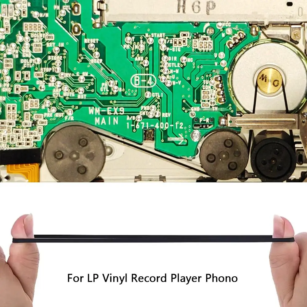 1Pcs 3mm Turntable Drive Belt Rubber Belt Driven Rubber Replacement Belt Flat Phono Transmission Strap