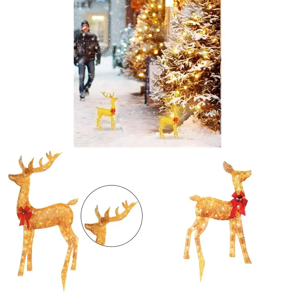 

Рождественское украшение сада оленей Рождественские олени Легкий акриловый материал
