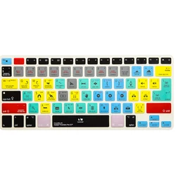 For apple final cut pro Shortcut Keyboard Cover For Macbook Air Pro 13 15 17(before 2017) Adobe Premiere pro cc final cut