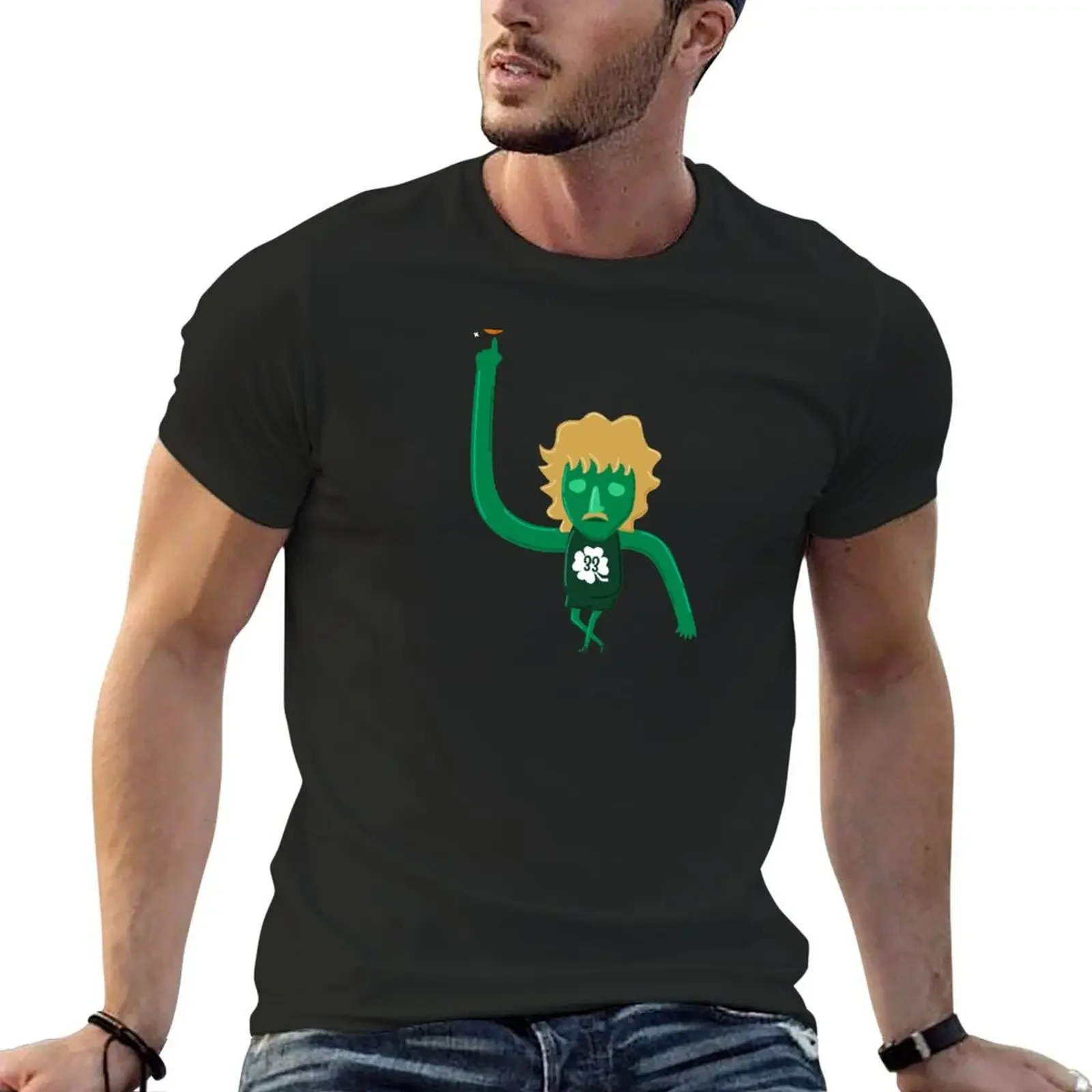 

Larry Flippin' Bird T-Shirt boys whites cotton graphic tees men t shirts high quality