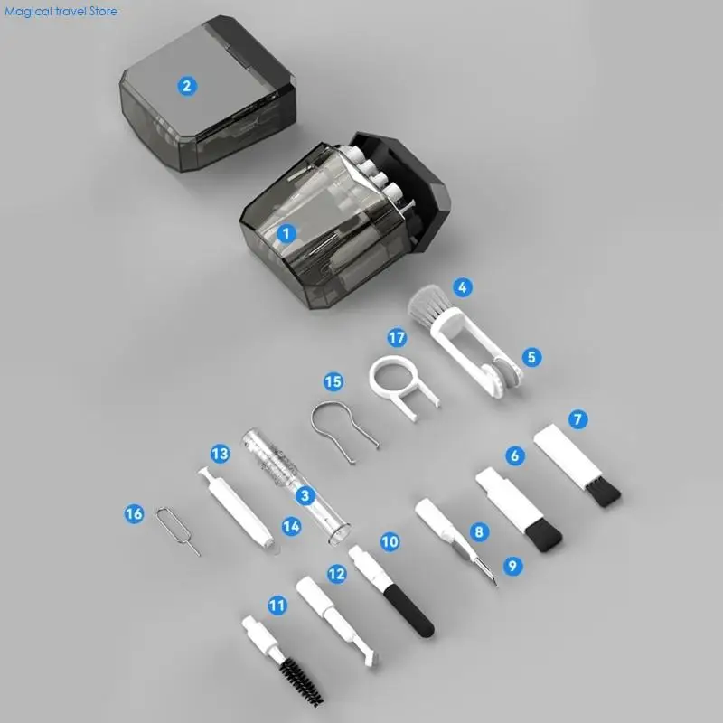 N2UB Universal 17 In 1 Plastic Cleaning For Various Digital Devices Cleaner