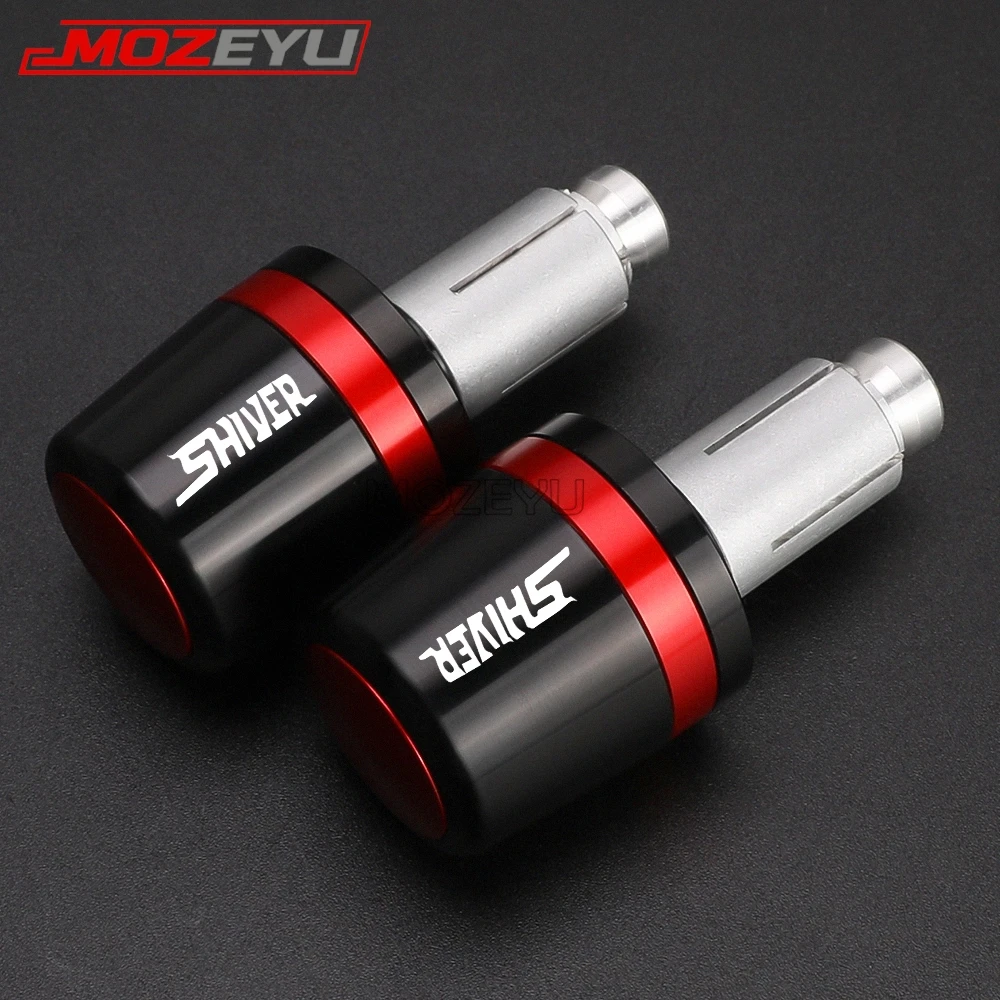 Motorcycle Handlebar Grips Bar Ends Cap 22mm Handle Counterweight Plug For APRILIA SHIVER 750 2007-2016 2015 2014 SHIVER750