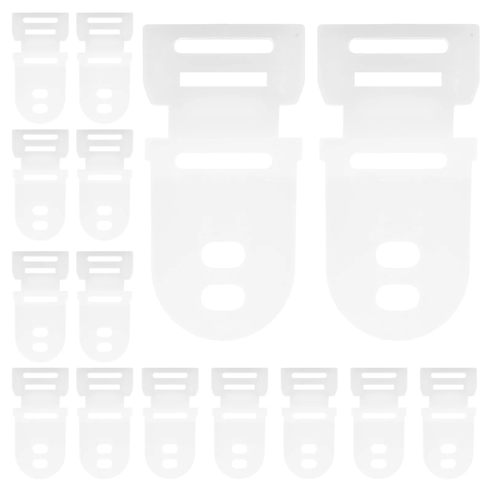 

20 Pcs Hard Hat Buckle Safety Strap Accessories Construction Plastic Replacement Buckles