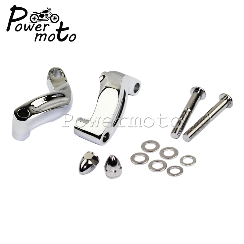 Motorcycle Aluminum Mirror Relocation Extension Adapter Kit For Harley CVO Softail Breakout FXSB Fat Bob Low Rider FXDL Custom
