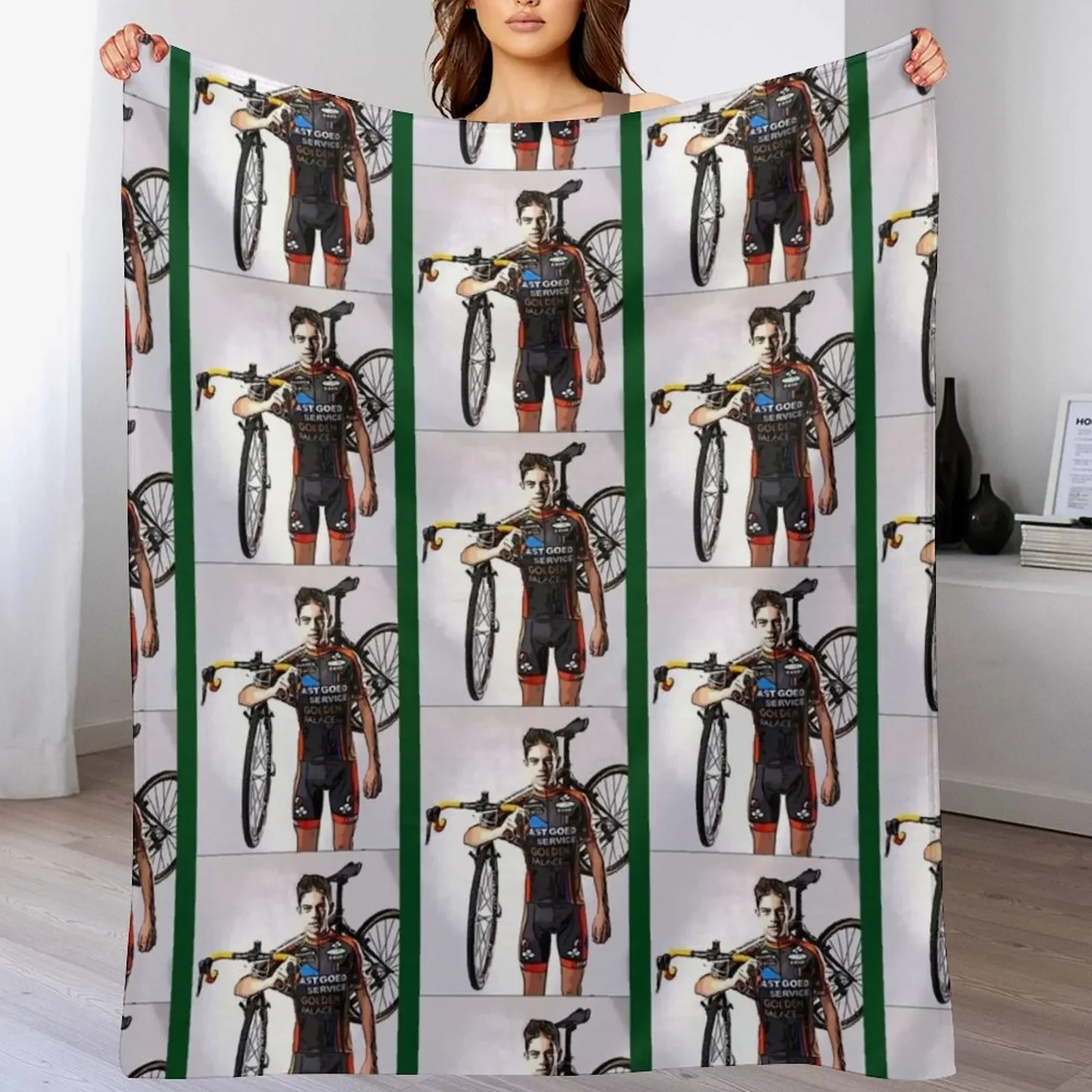 

Wout van Aert Throw Blanket Stylish Warm Blanket for Living Room Bedroom