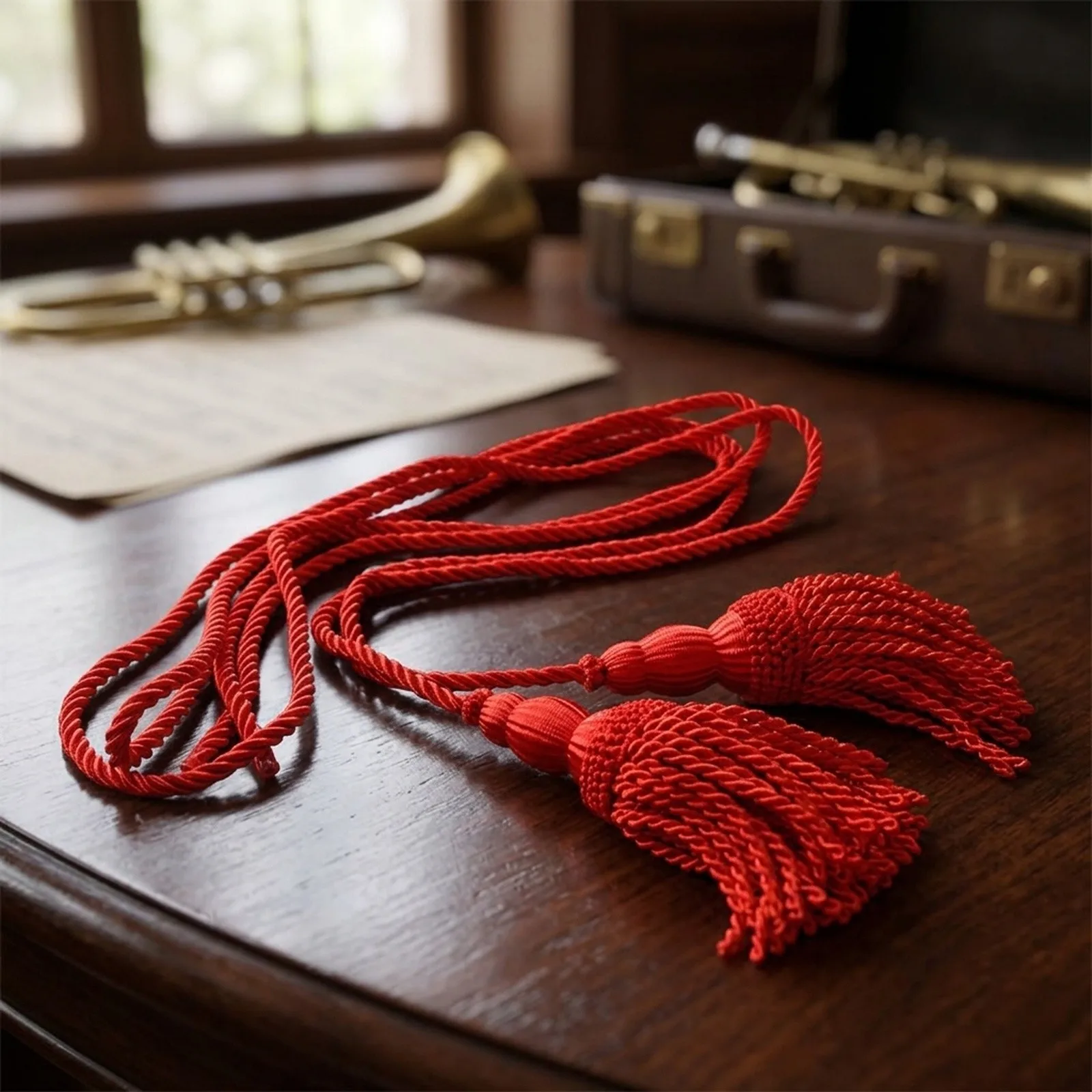 Bb Bugle Cord British Design Fine Craftsmanship Fringe Detail Perfect Fit Secure Attachment Tear-Resistant  Bb