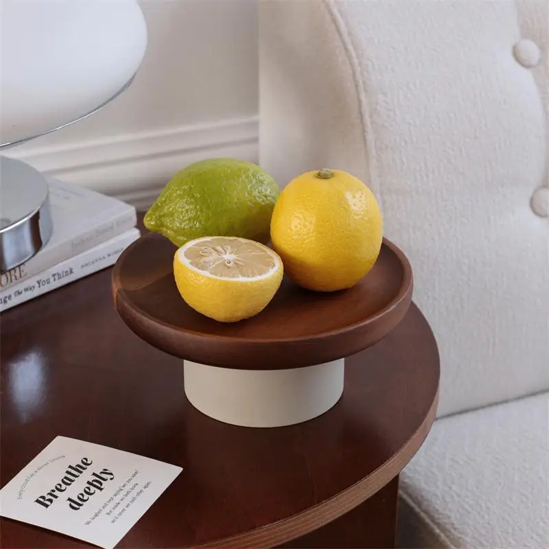 Nordic Wood Storage Tray Coffee Dessert Storage Dinner Fruit Plate Multi-Functional Tea and Snack Plate Gift