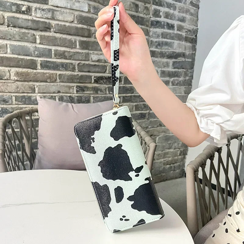 Zipper Wallet Women Long Large-capacity Clutch Fashion Wallet Stitching Contrast Color Coin Purse Mobile Phone Bag