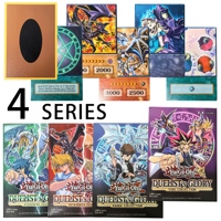 100pcs Yu Gi Oh Anime Style Cards Blue Eyes Dark Magician KAIBA RAFAEL Orichalcos Yugioh DM Classic Proxy DIY Card Kids Gift