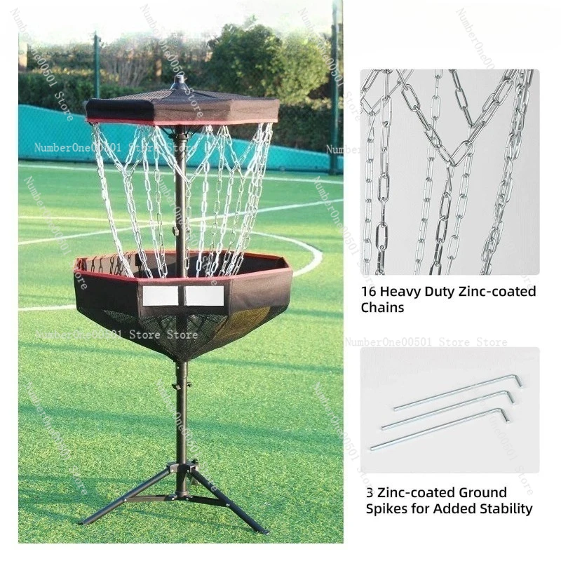 Portable Golf Disc Basket Target Foldable Practice Trainer for Outdoor Backyard Beach Games -011