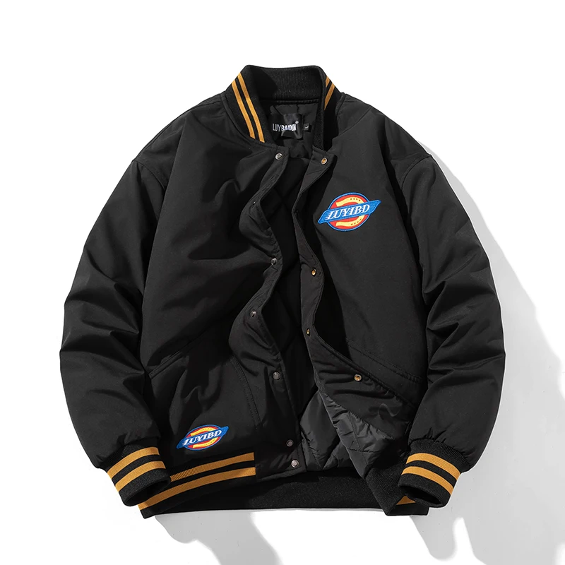 

Модный американский High Street свободный тонкий осенне-зимний бейсбольный хлопковый дэт мужской пилотный джет хлопковая верхняя одежда для пар