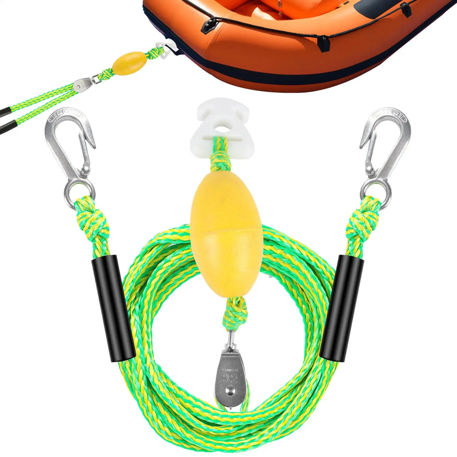 double-hook-tug-rope-with-float-2-hook-17ft-heavy-duty-multifunctional-floating-tow-rope-water-surfing-sofa-pulling-pulley-rope