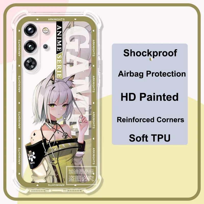 Anti-fall Casing For Nubia Red Magic 10 Pro Plus 5G Slim Soft TPU Silicone Transparent Case For Red Magic 10 Pro+ 9S 9 8 8S Pro