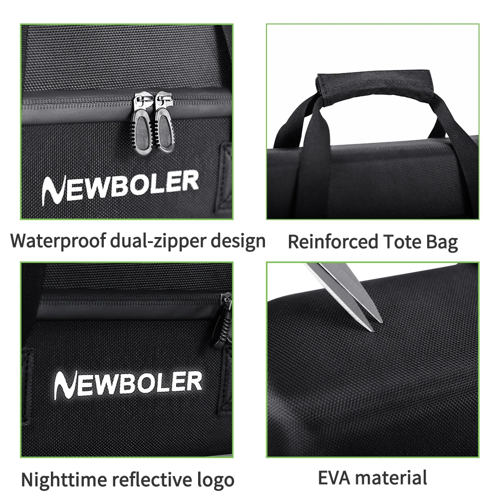 EVA-Hartschalen-Angeltasche, Werkzeugtasche, Rollentasche, wasserdichte Werkzeugtaschen, Tasche mit großem Fassungsvermögen, Werkzeugtasche für Elektriker-Hardware – Detail 8