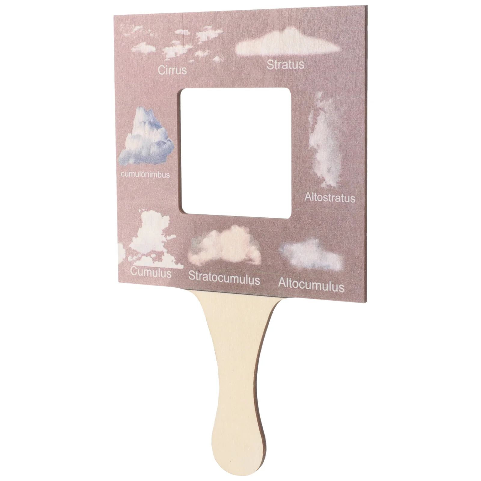 Natural Wood Guide Finder For Nature Guide Frame Kids Outdoor Observation Tool Cloud Identification Educational Learning