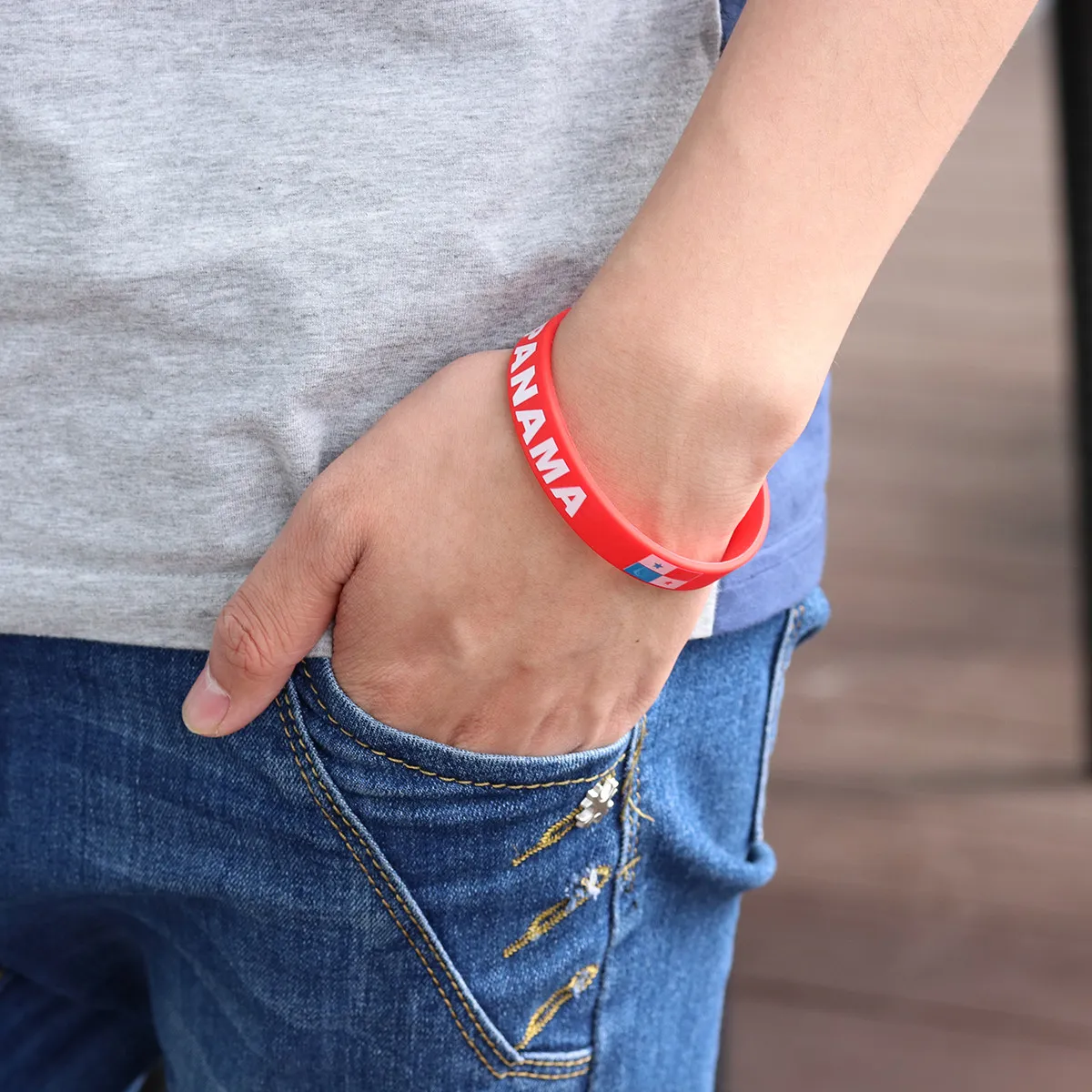 6Pcs Silicone Country Wristband Essential Sports Bracelet for Soccer and Ball Game Fans Country Flag Cheering Wristband