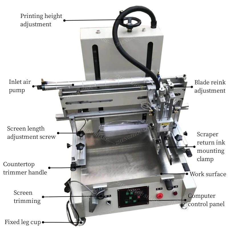 Anti-skid Pvc Grip Socks Automatic Manual Silk Screen Printing Machine for T-shirts