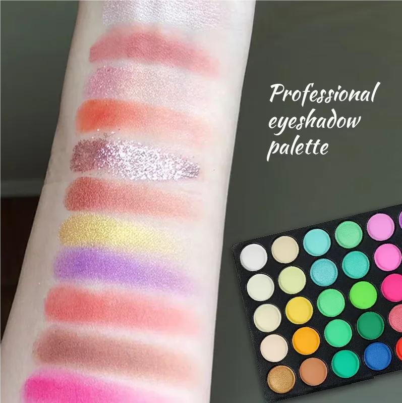 لوحة ظلال عيون لامعة مكونة من 120 لونًا، ظلال عيون احترافية للمسرح، تدوم طويلاً، مقاومة للماء، مستحضرات تجميل للنساء