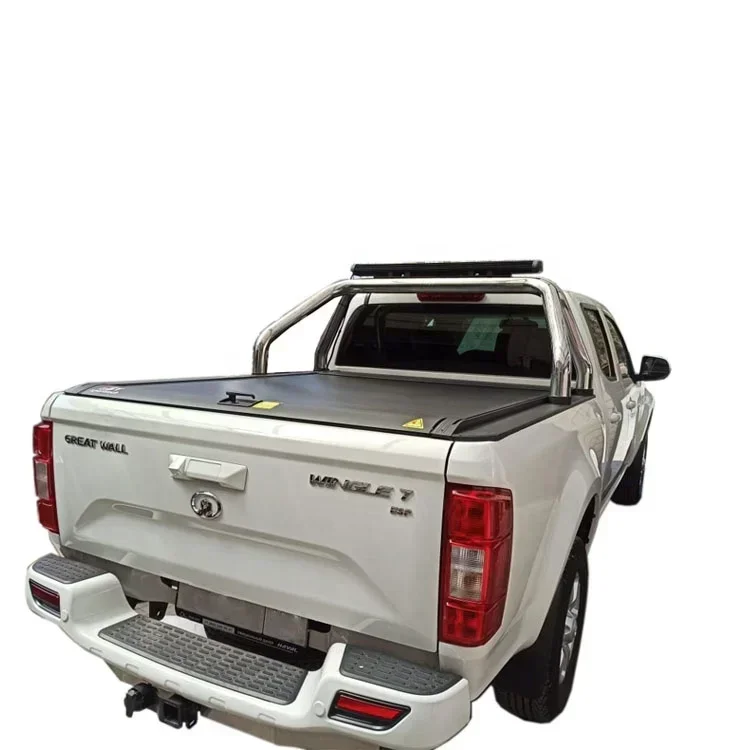 Waterproof Retractable Tonneau Cover Hard Roller Lid Shutter Cover With Password Lock For great wall poer cannon Wingle 5/6/7