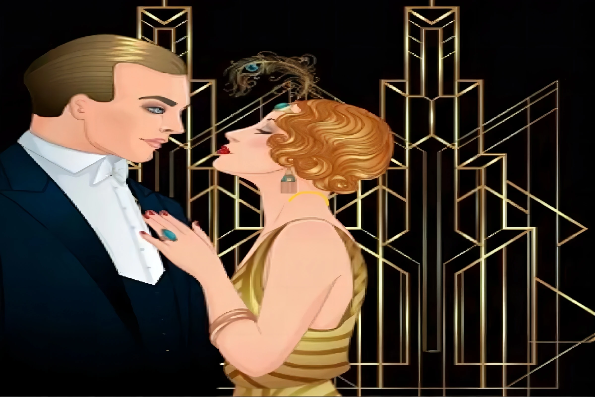 1920s Photography Background Black And Gold Roaring 20s Gatsby Birthday Party Backdrops For Wedding Art Vintage Dance Jazz