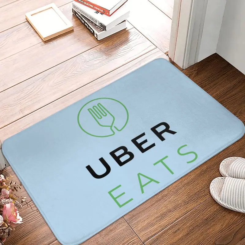 Uber Eats Driver Logo Doormat Anti-Slip Bathroom Kitchen Mat Bedroom Balcony Door Floor Entrance Carpet Rug