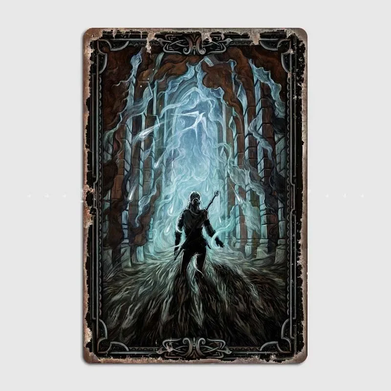 Ciri Decorative Plaque with Gwent Characters Artwork, Classic Wall Decor for Gamers