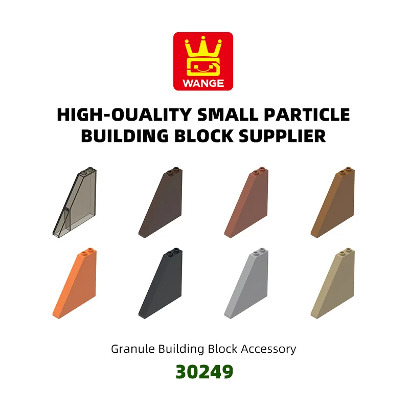 Wange 30249 100g/11PCS Slope Surface Building Blocks Moc Color Accessories Compatible with Brick DIY Spare Parts Toy Gift