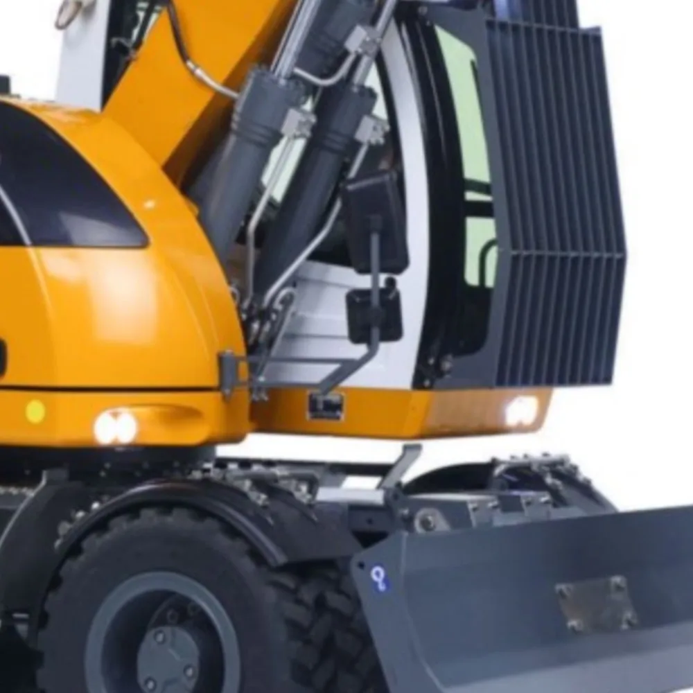 Metal 1:14 RC Hydraulic Wheeled Excavator LR914 Radio Control Digger Model Front Axle Lock Flysky PL18EV Lite Lights