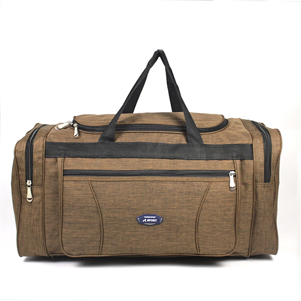 Sacos de viagem impermeáveis Oxford para homens, bagagem de mão, grande capacidade, Weekend Duffle Bag, novo