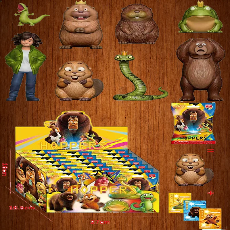 Hoppers Blind Box Stile Casuale Mystery Box Cartone Animato Castoro Personaggio Anime Carino Modellino Giocattolo da Collezione Sorpresa G