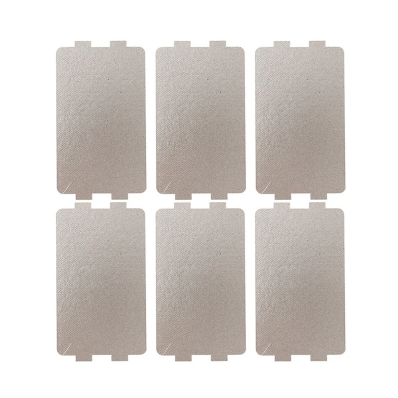 6Pcs Replacement Plates Thickened Sheets Microwave Oven Mica Sheet Guide Cover Plate for Efficient Heating