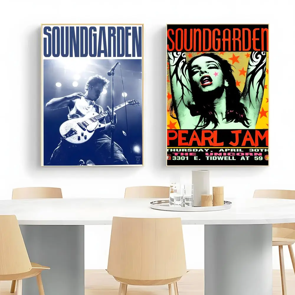 Band S-Soundgarden Poster Canvas Wall Art Print Poster Decorative Mural Home Decor Gift Unframed view 3