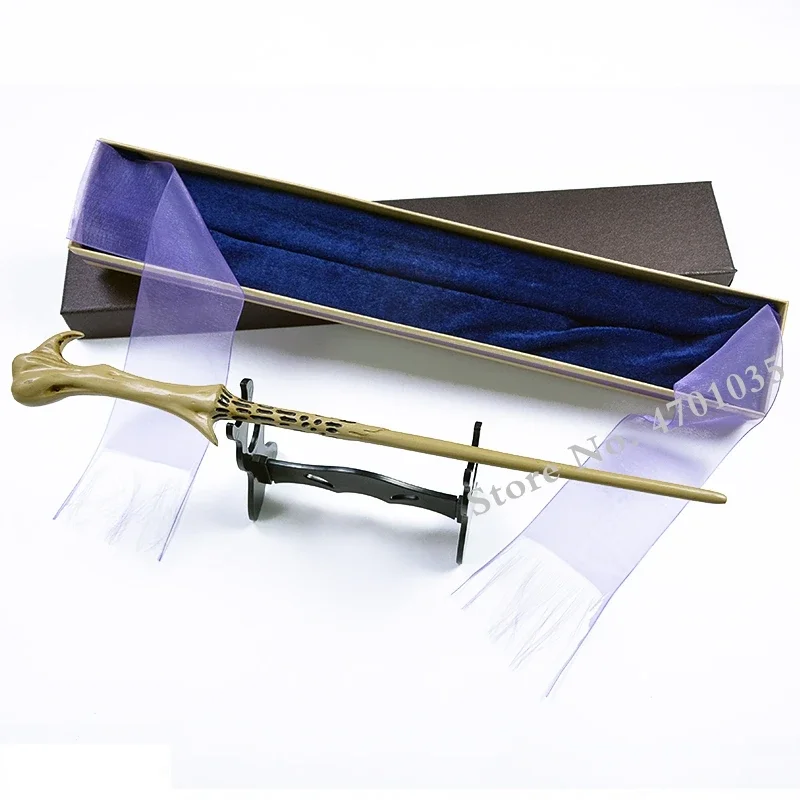 35-42cm Snape Luna  Magical Wand In Ribbon Box with Wand Stand Gift