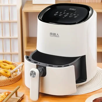 Image Air Fryer 4.5L Household Large Capacity Smart Touch Multi-function Air Fryer Kithcen Cookware Gifts to Mother Dropshipping