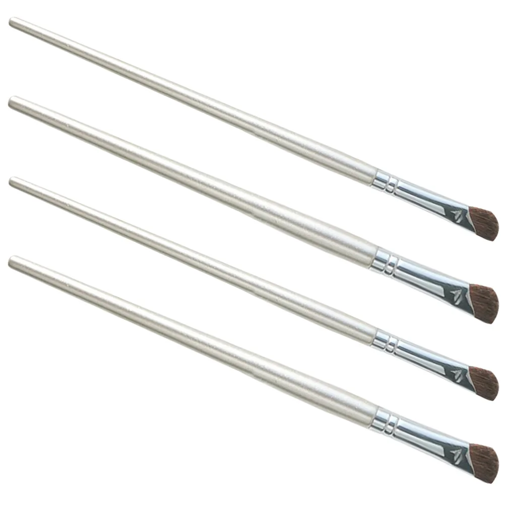 4 stuks oogmake-upborstel schuine neuscontourborstel voor markeerstift oogschaduw mengen onder de ogen concealer tool