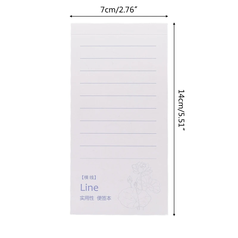 2022 Lovely Writing Note Pad To-do-List 쇼핑 목록 메모장 어린이를위한 출혈 없음 십대 소녀 리더 Office Coworker 50 페이지