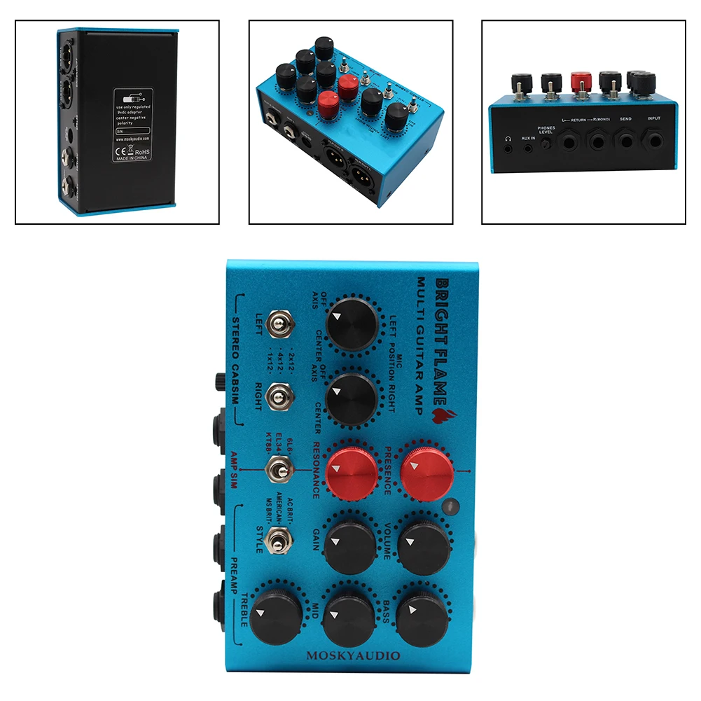 Efficient Guitar Amp Simulation Device Offering Exceptional Analog Realism and Flexible Connectivity Solutions