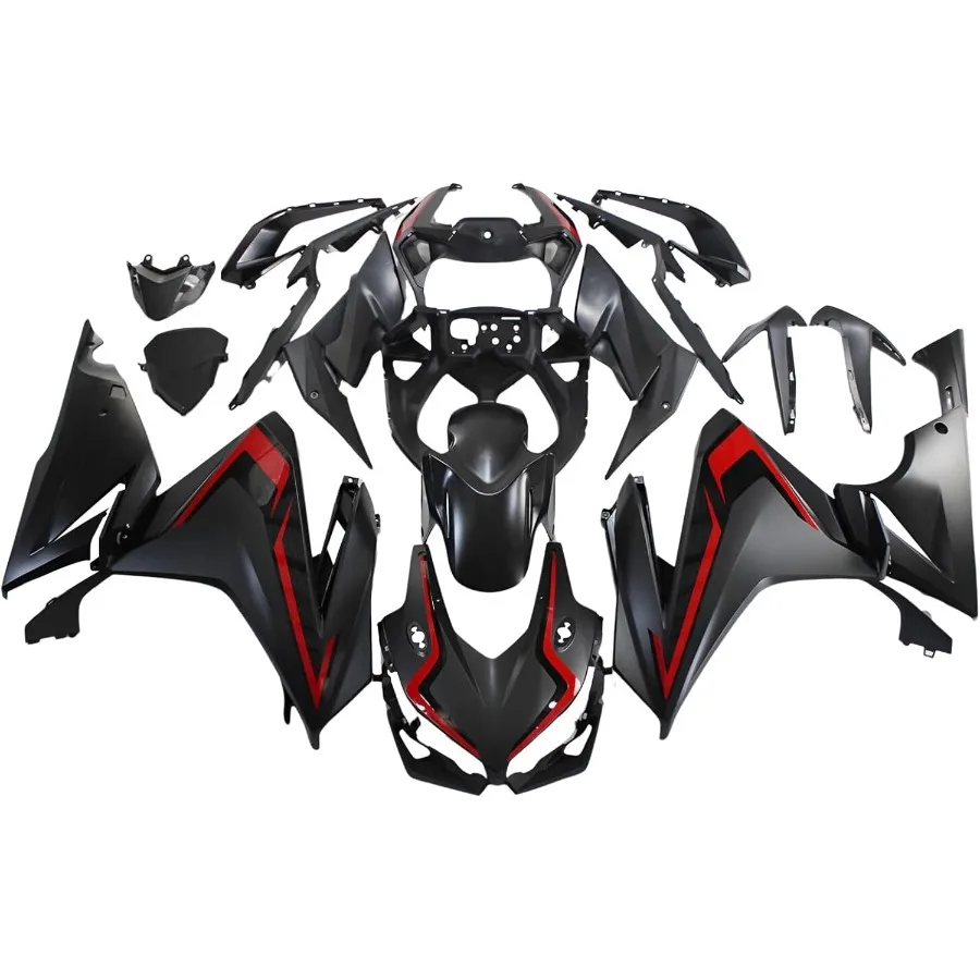 

ABS Plastic Fairing Kit for Honda CBR500R 2019 2020 2021 Motorcycle Bodywork Body Frame Kit with Matte Black Red Finish Designe