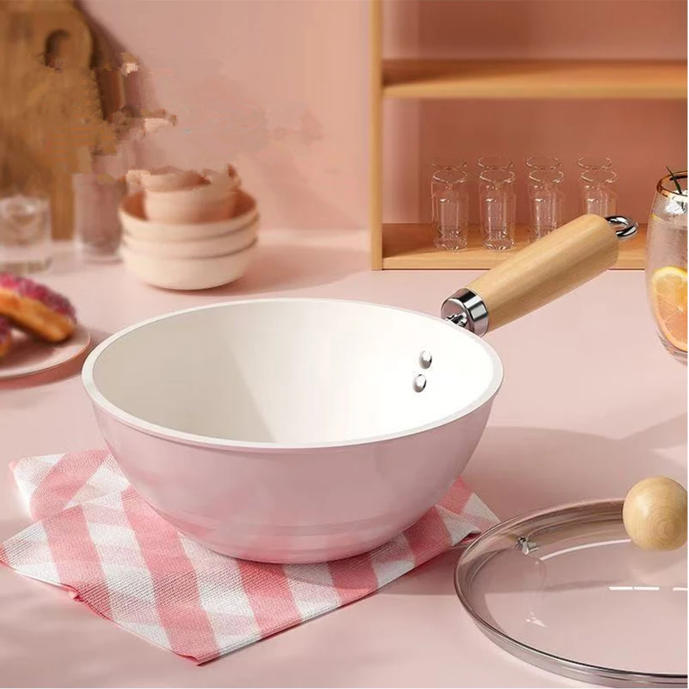 Mini Bratpfanne Antihaft Wok Keramik Hause Ei Steak Pfanne Pfannkuchen Gebraten Induktion Herd Gasherd Topf Küche Kochgeschirr