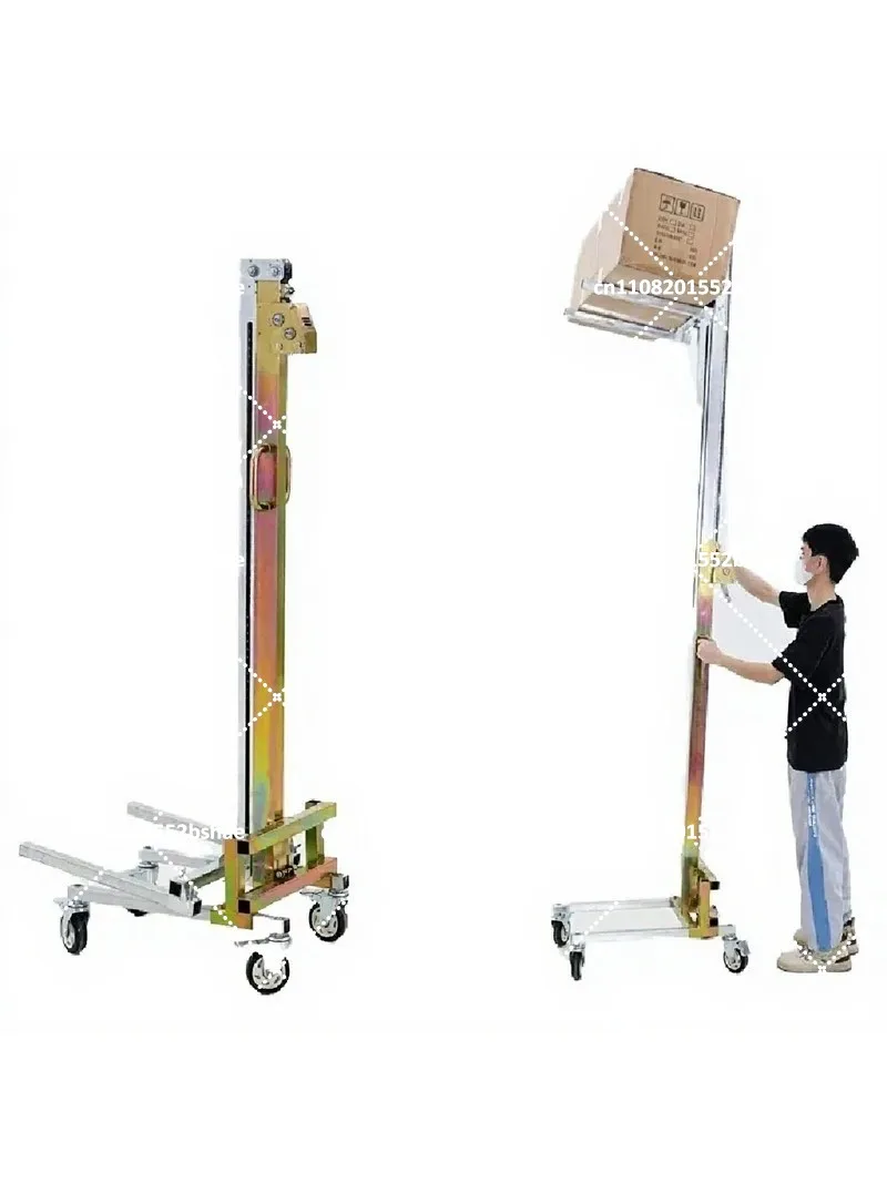 Manual Unloading Lifting Stacker Portable Folding Forklift Lightweight for Handling and Lifting