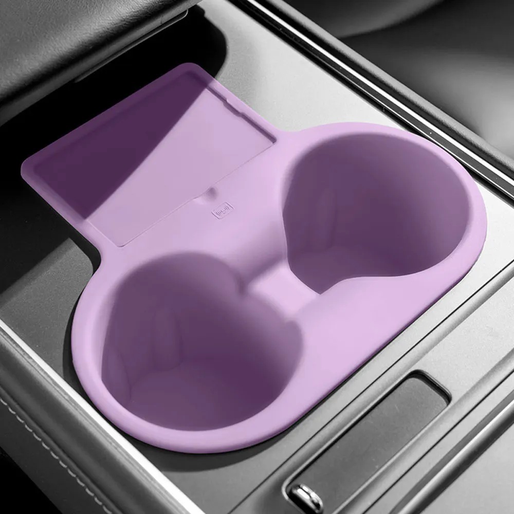 For Tesla Model 3（21-23） Model Y（20-24） Silica Gel Cup Holder Clip Water Cup Slot Slip