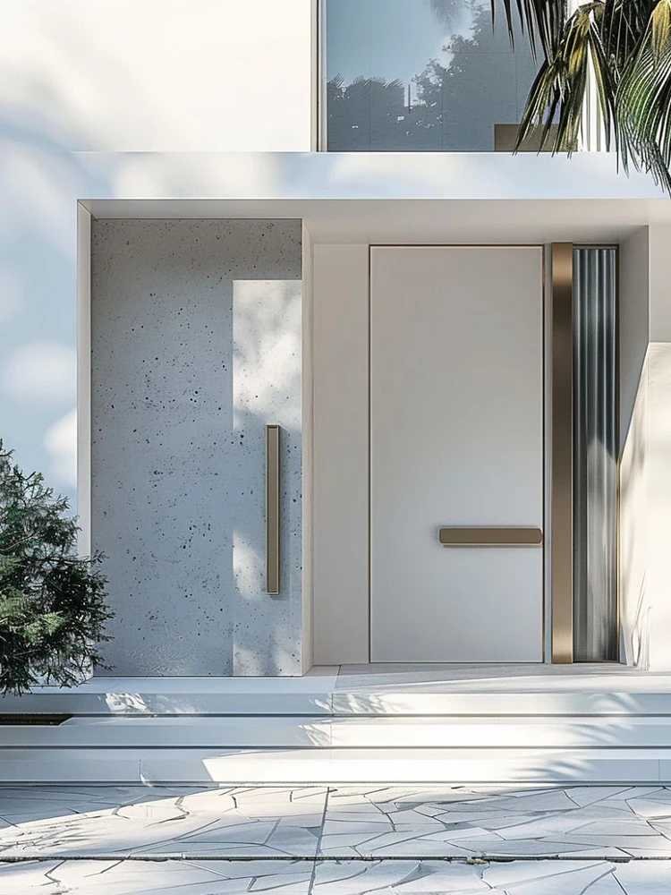 

Main Entrance Door Swing Security Gate Residential Entry Doors Casement Exterior Front Pivot Door Aluminum Home Decor Custom