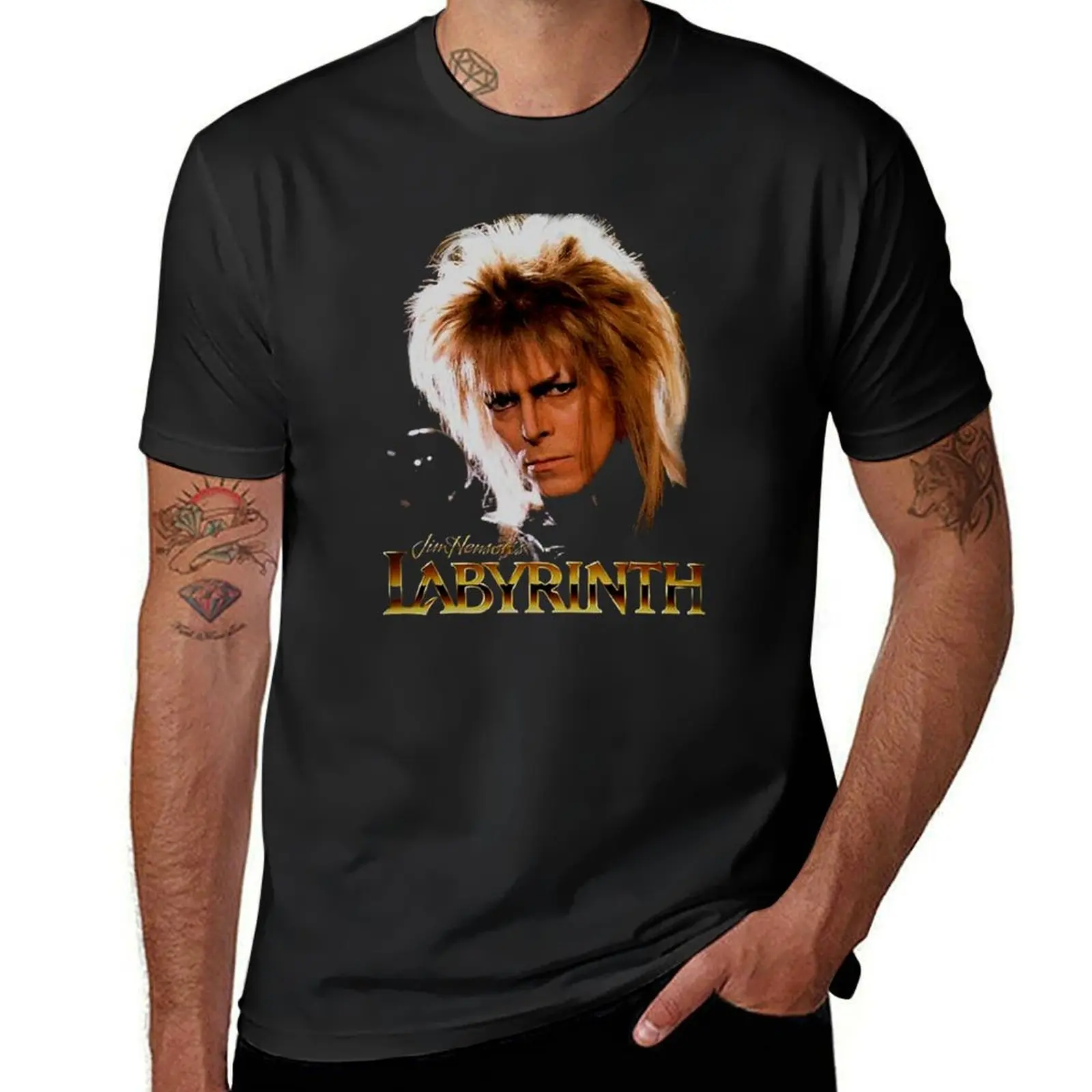 Vintage Labrynth T-Shirt cute tops vintage clothes Aesthetic clothing men clothing