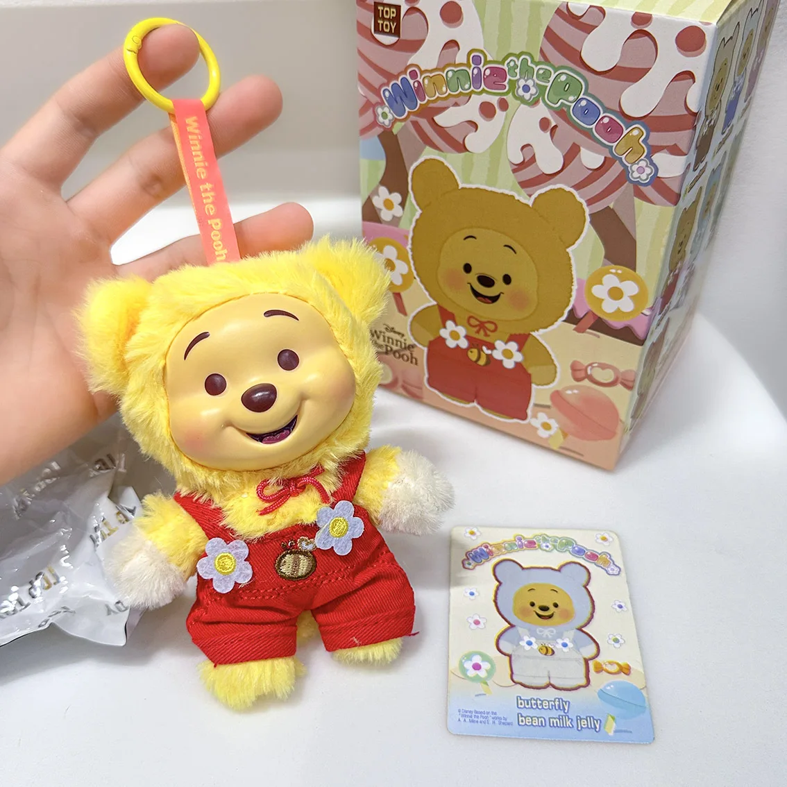 

Disney Winnie the Pooh Candy Bear Series слепая коробка Vinly плюшевая загадочная коробка сумка-сюрприз кулон кукла экшн-фигурка подарок для девочки