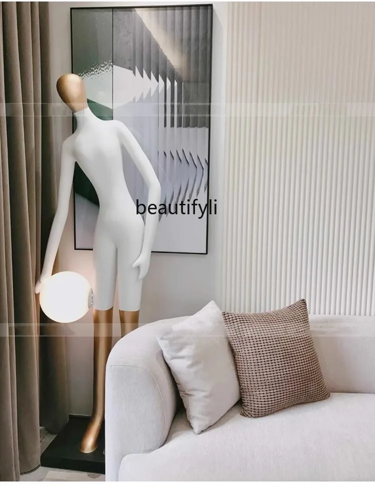 Humanoid Art Floor Lamp Creative New Home Living Room Abstract Figure Sales Department Ornament Designer Sculpture Lamp