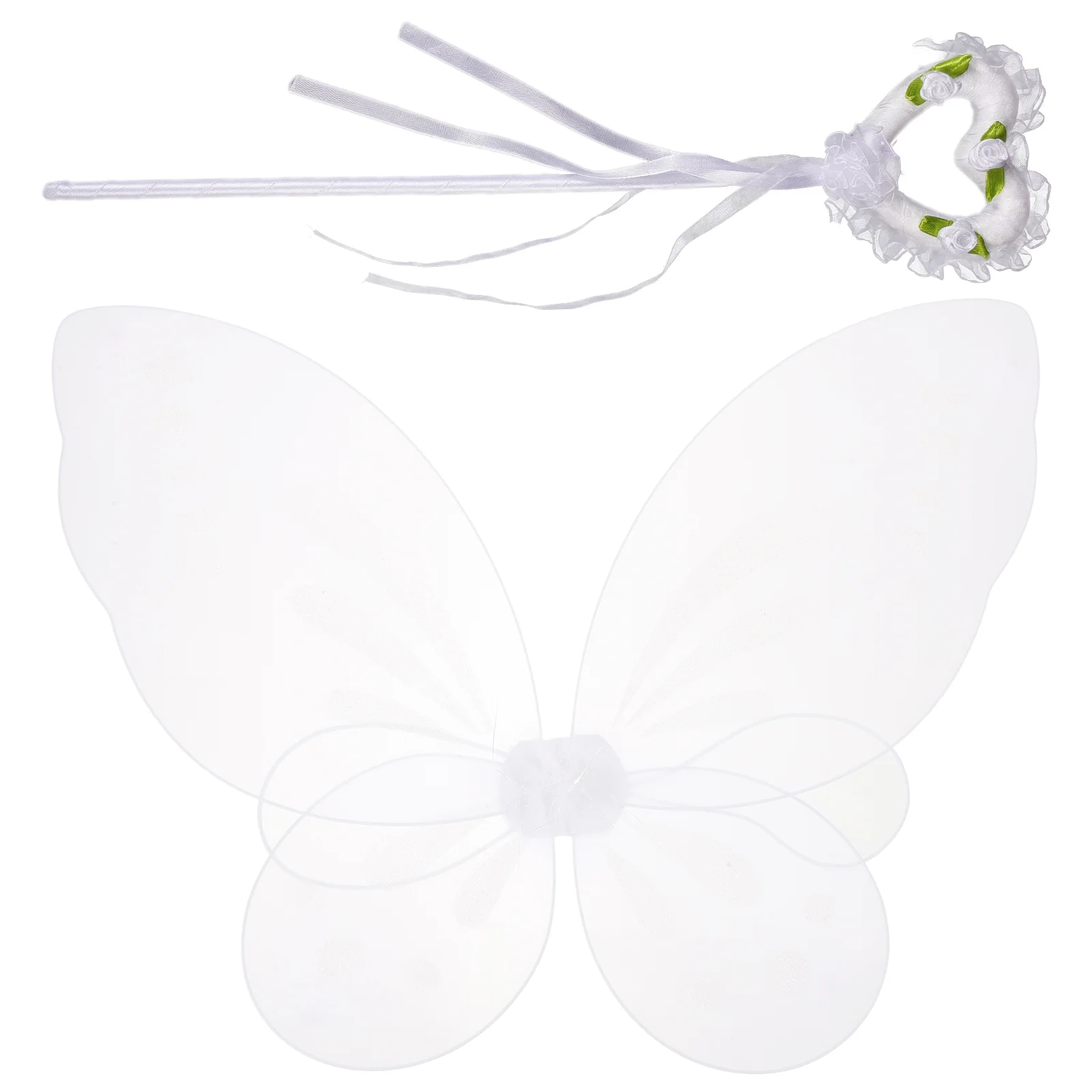 Fairy Wing Folding Butterfly Wings Stick Set Children's Stage Performance Dressing Props Girls