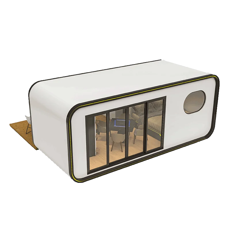 Modern Prefabricated Steel Homes Tiny Capsule Houses for Commercial Space and Villas Factory Price Good Quality